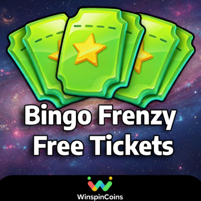 Bingo Frenzy Free tickets design.